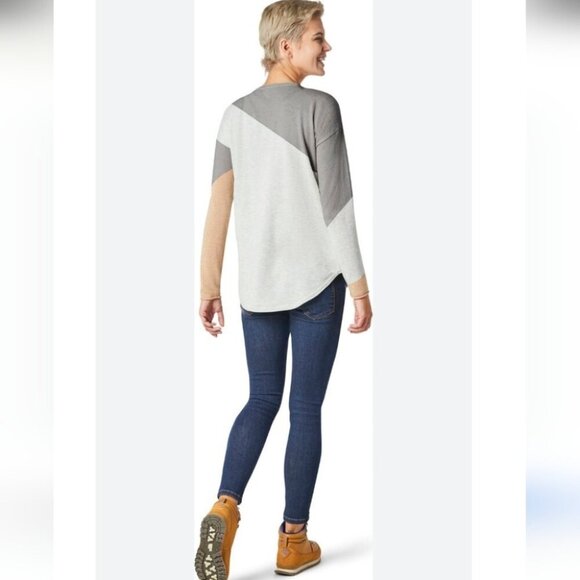 SMARTWOOL | Women's Shadow Pine Colorblock Sweater sz M - Picture 4 of 8